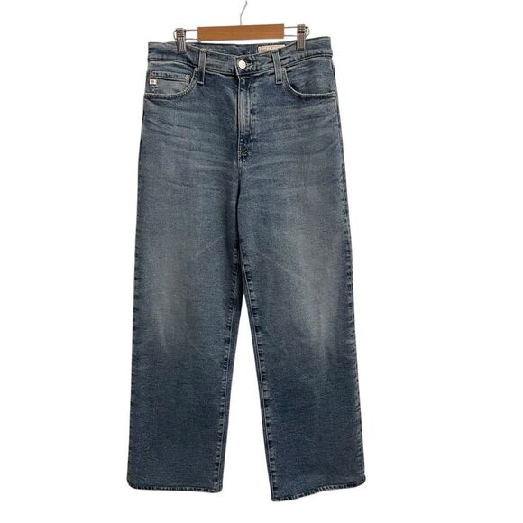 AG-ED Denim Kora High Rise Wide Leg Jeans Med Wash Size 28 - Picture 1 of 8